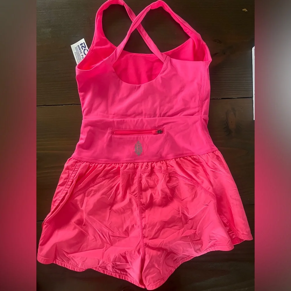 NWT Free People FP Movement Righteous Runsie Size XS and S in Electric Sunset - Picture 2 of 8